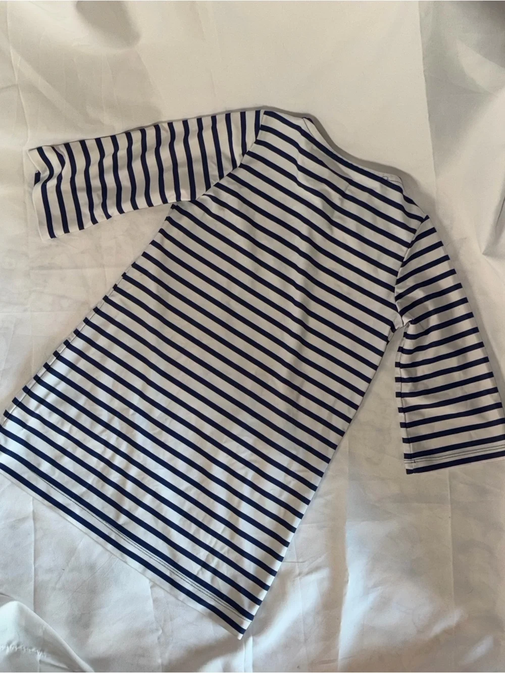 Cabana Life Swim Cover Up UV Protectant Girls Lace-Trim Navy & White Size 5